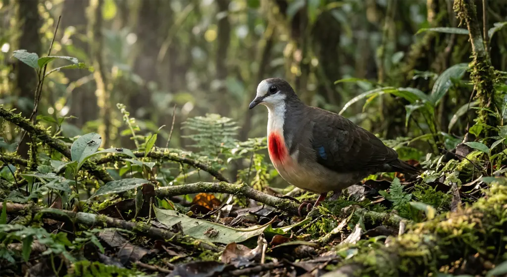 Negros Bleeding-heart Dove endemic critically endangered bird North Negros Natural Park Philippines