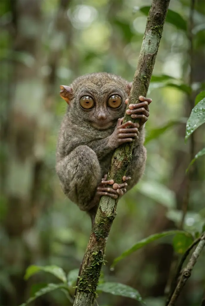 Philippine tarsier, Corella Bohol sanctuary, nocturnal primate, Philippines