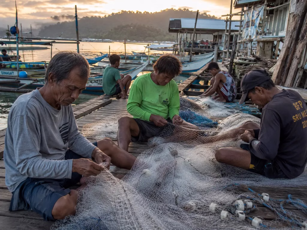 Filipino fishermen Dinagat Island community conservation efforts